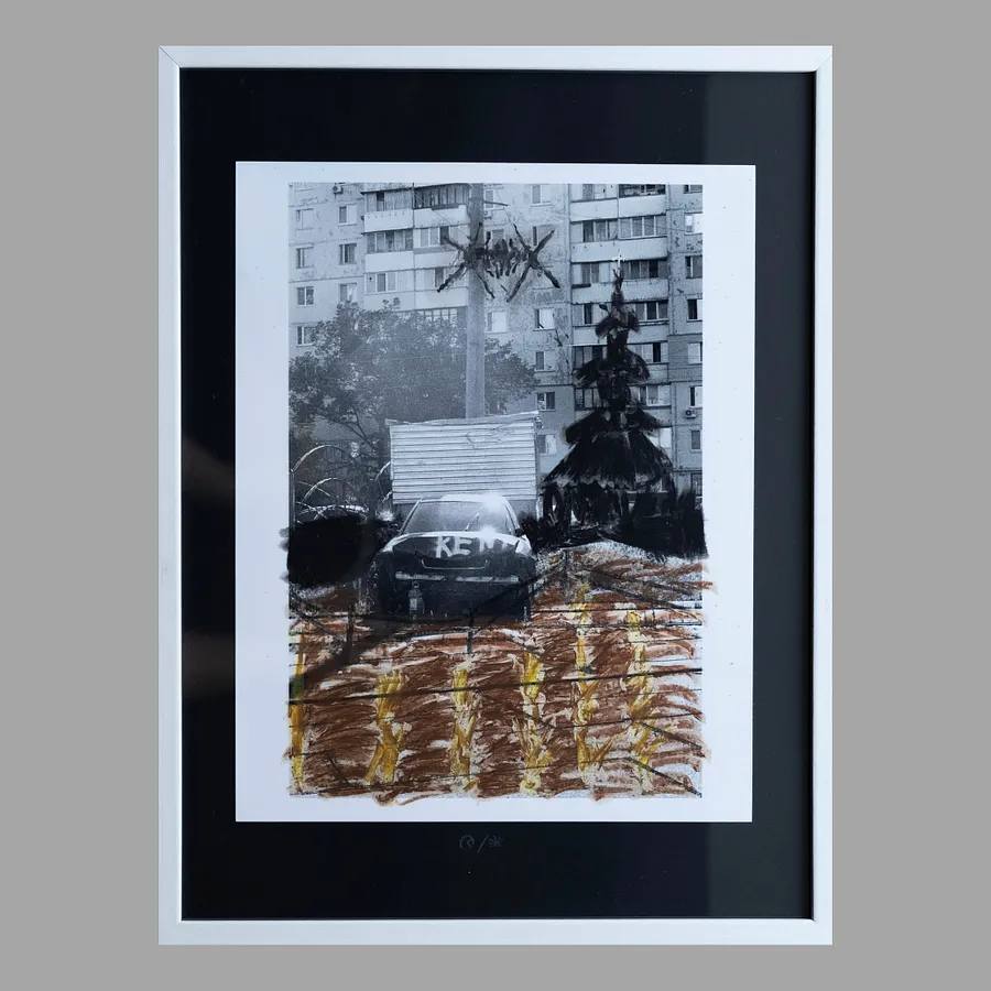 Image of Urban by Sashko Seliuk, size: 24х30, made of analog photo with graphic decoration, analog photography medium, from Lutsk, part of the Nature and Urban series, priced at $120